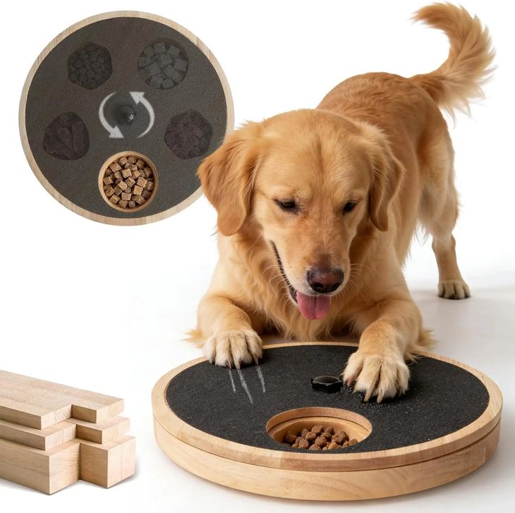 dog nail file board with training treats to build positive grooming habits